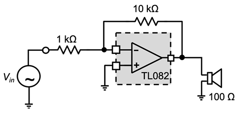 LTspice schematic used for the FFT/THD grounding study.